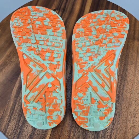 Telic Sandals Women's 6 2XS Orange Slip On Comfort Recovery USA Thong Flip Flops - Picture 6 of 6